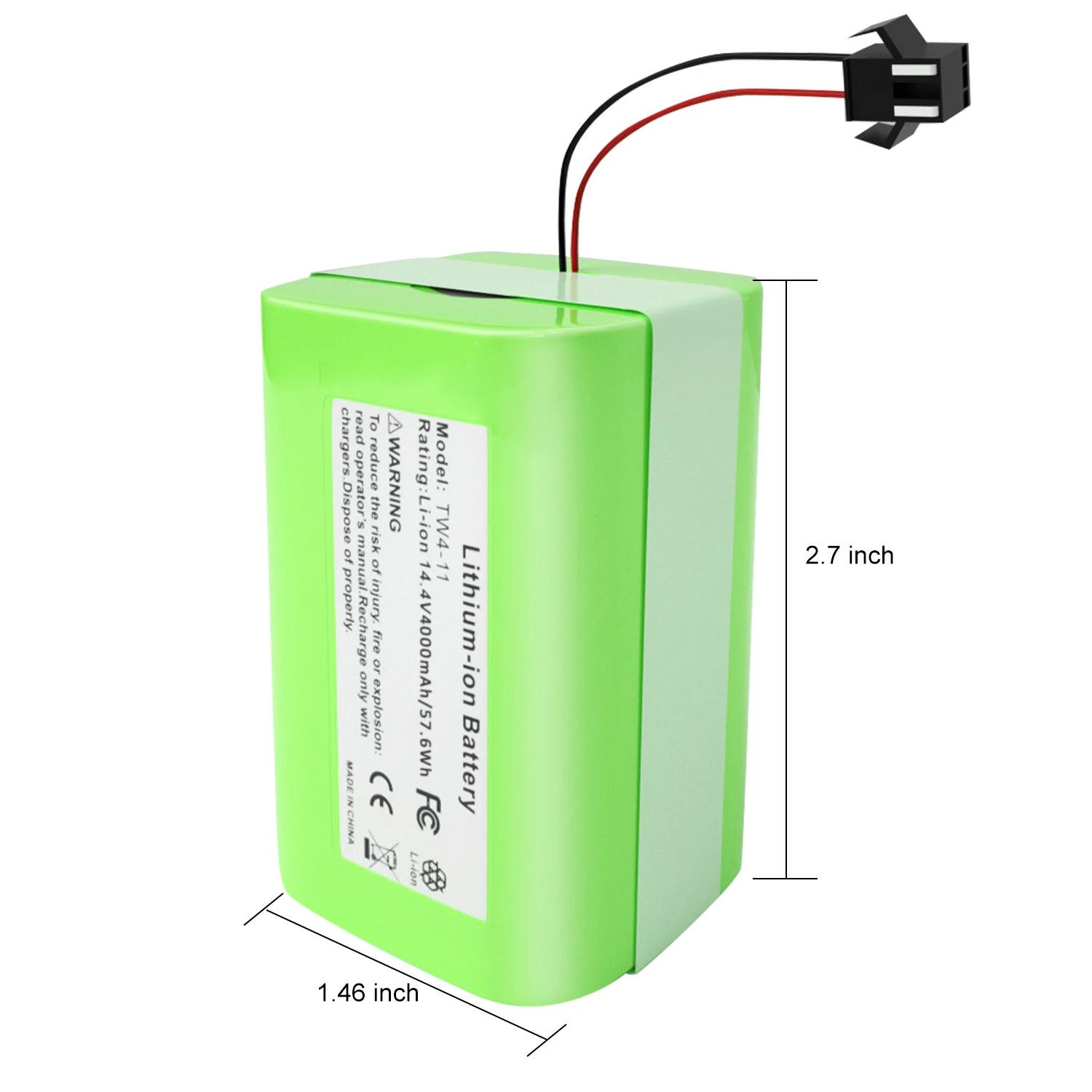 Vaccum Cleaner Replacement Battery Replacement 14.4V 4000mAh for Ecovacs Deebot N79S N79 DN622 for Robovac 11 11S 30 Power Tools