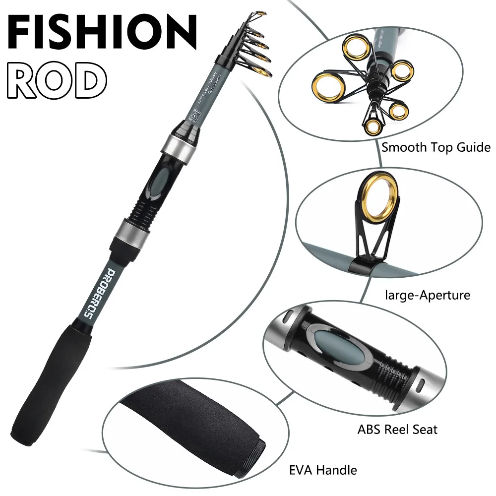 Retractable Mini Four-Color Portable Short-Circuit Super Short Subsea Fishing Spinning Rod