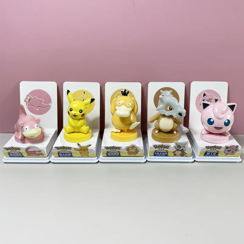 Newly Arrived Anime Pokemoned Figure Toy Pikachu Cubone Charmander Figures Seal With Acrylic Box