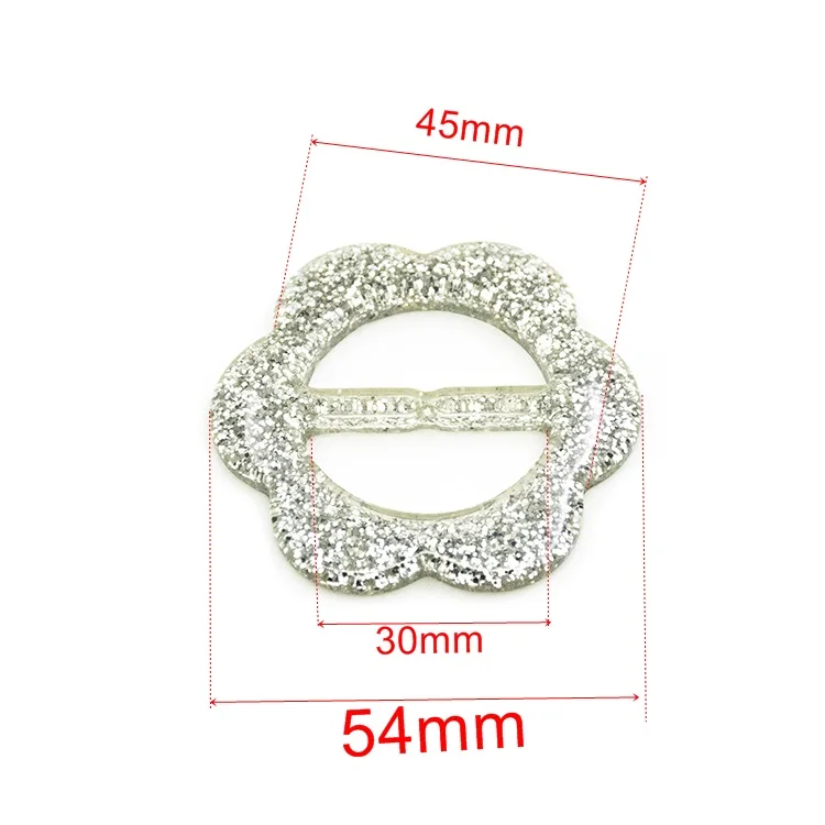 Оптовая продажа 30 мм пластиковый цветок формы шарф юбки смолы пряжка