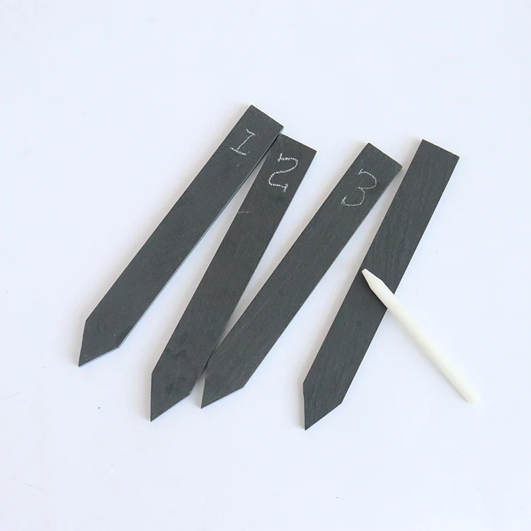 Handmade natural decorative black slate garden label /plant marker /plant tags