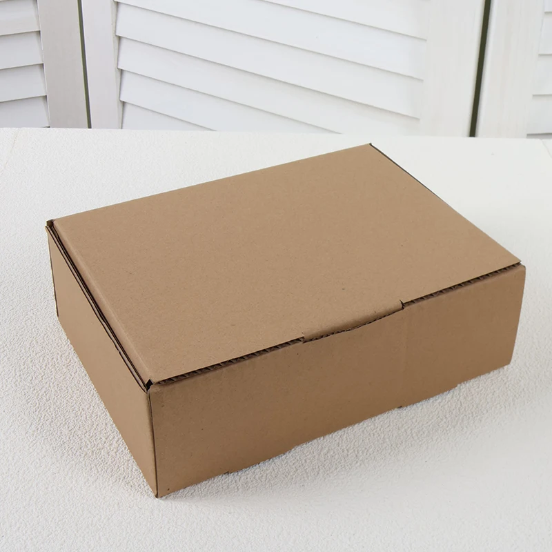 Custom Logo Kraft B flute cardboard Shipping Mailer Box for cosmetics