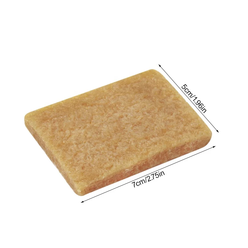 Natural pale crepe rubber for glue cleaning