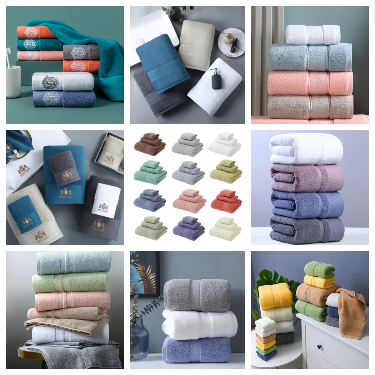 100% Cotton Towel Custom Retail Yarn Dyed Terry jacquard Hand Towel for Home Use
