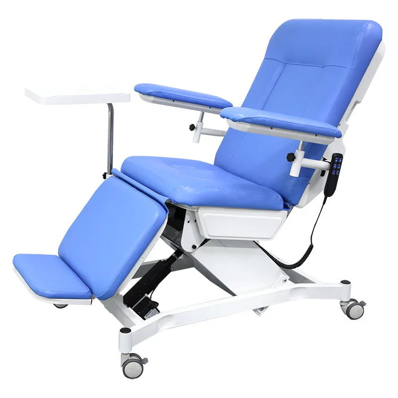 Beauty design high quality hospital electric 4 motors blood donor Dialysis patient phlebotomy chair Chemotherapy