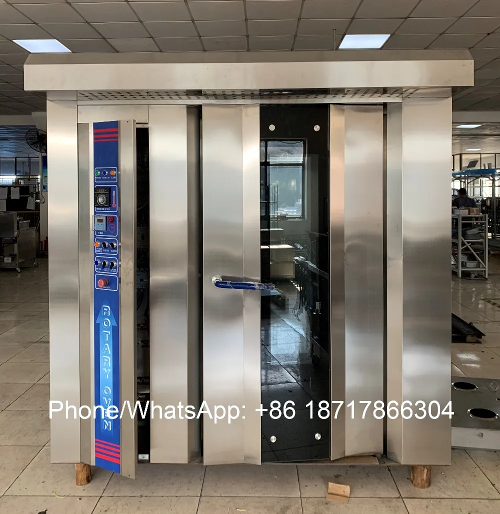 Top Rotating Convection Oven 32-Tray Gas/Electric/Diesel Rotary Oven for Professional Bakery