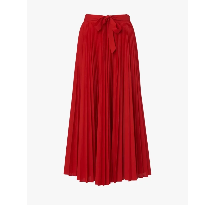 Custom OEM Quality Small MOQ A Line Pleat Skirts For Women 2022 Long a-line Pencil Skirts Ladies Office Women Pleated Short