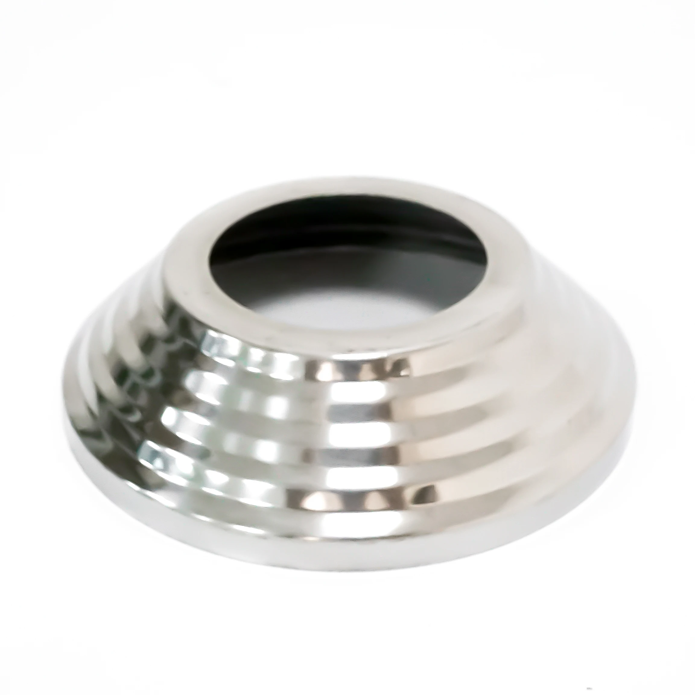 Manufacture Direct Sale SS 304 Inox Base Plate Railing Cover Round Mirror Handrail Hardware Accessories Fence Pole Fitting