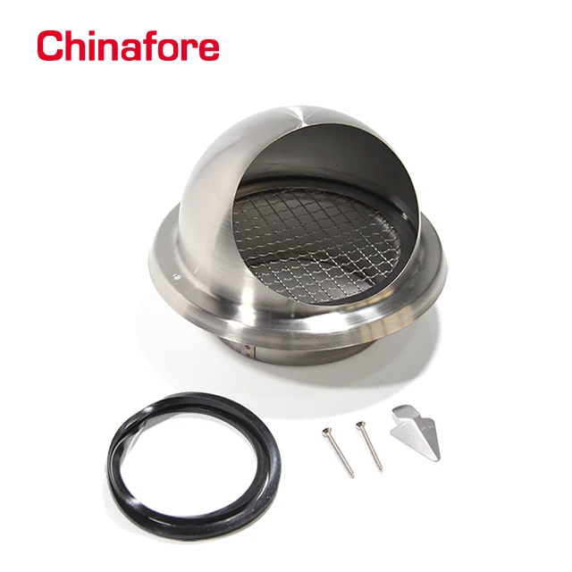 External vent louver(SS-SV) round and round wall stainless steel air supply and exhaust grilles