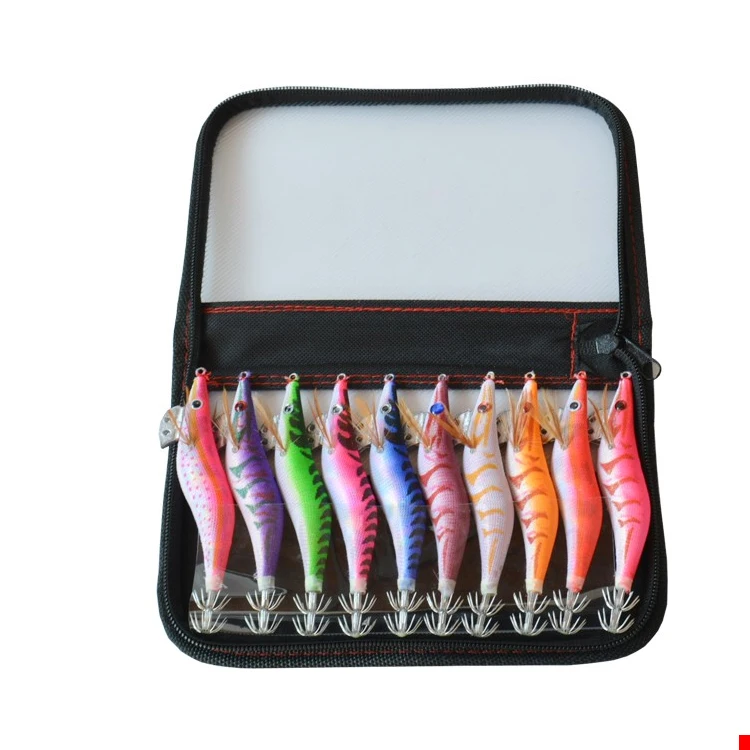 New style  luminous yamashita 10pcs/pack 3# 3.5# squid jig fishing lure egi bag squid jig bag egi Squid Jig Hook