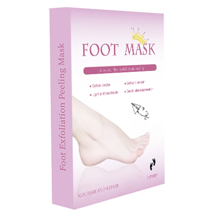 foot skin care best effective deep moisturizing baby  foot peel mask sock OEM nourish exfoliating foot mask callus peeling