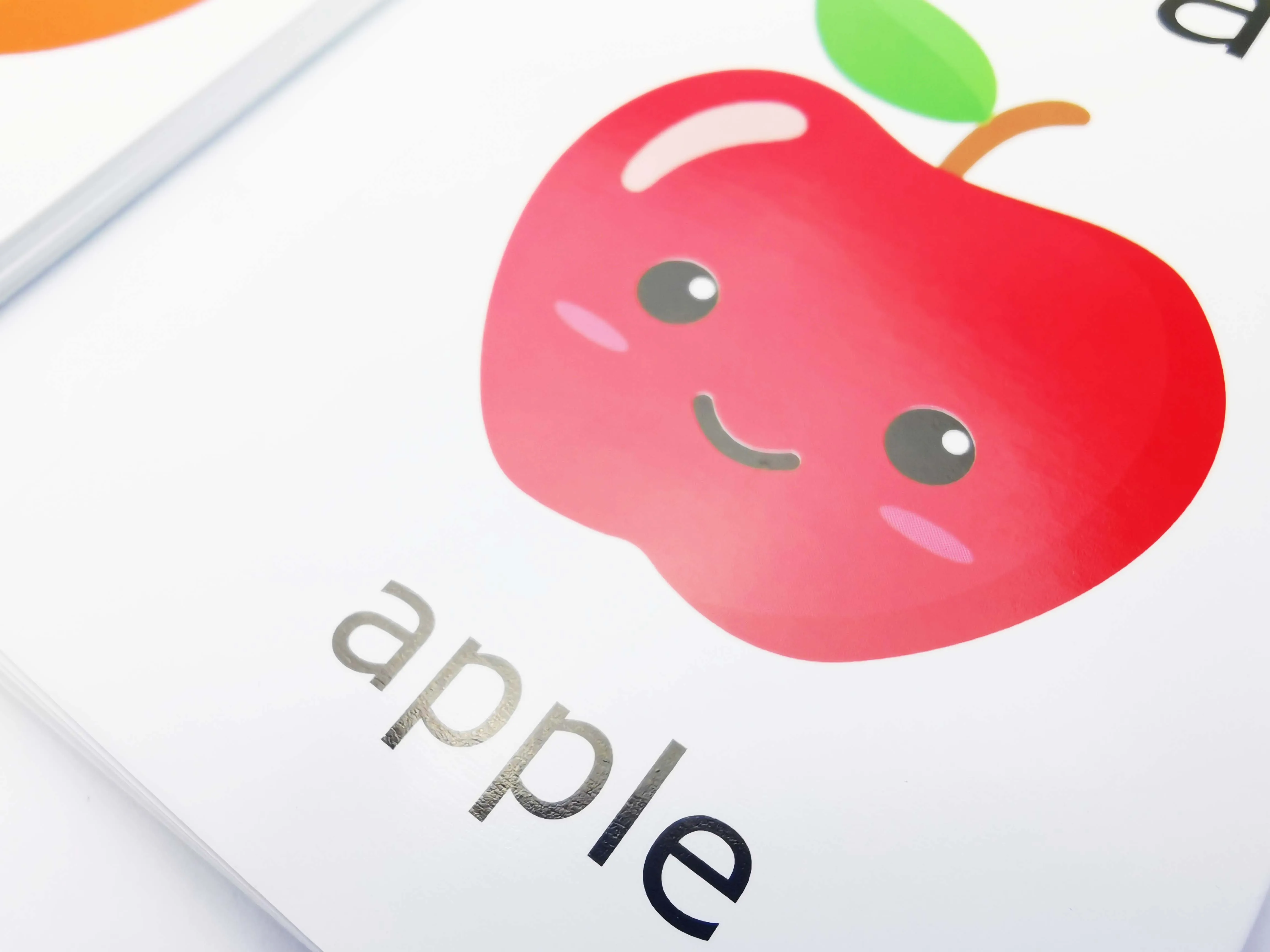 Language Learning Flash Cards Fruits Theme Children Alphabetical Educational Flashcard For Kids