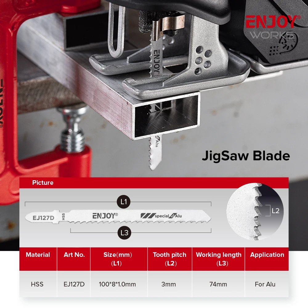 jig saw blade for plunge metal cutting jigsaw blade 5pcs set