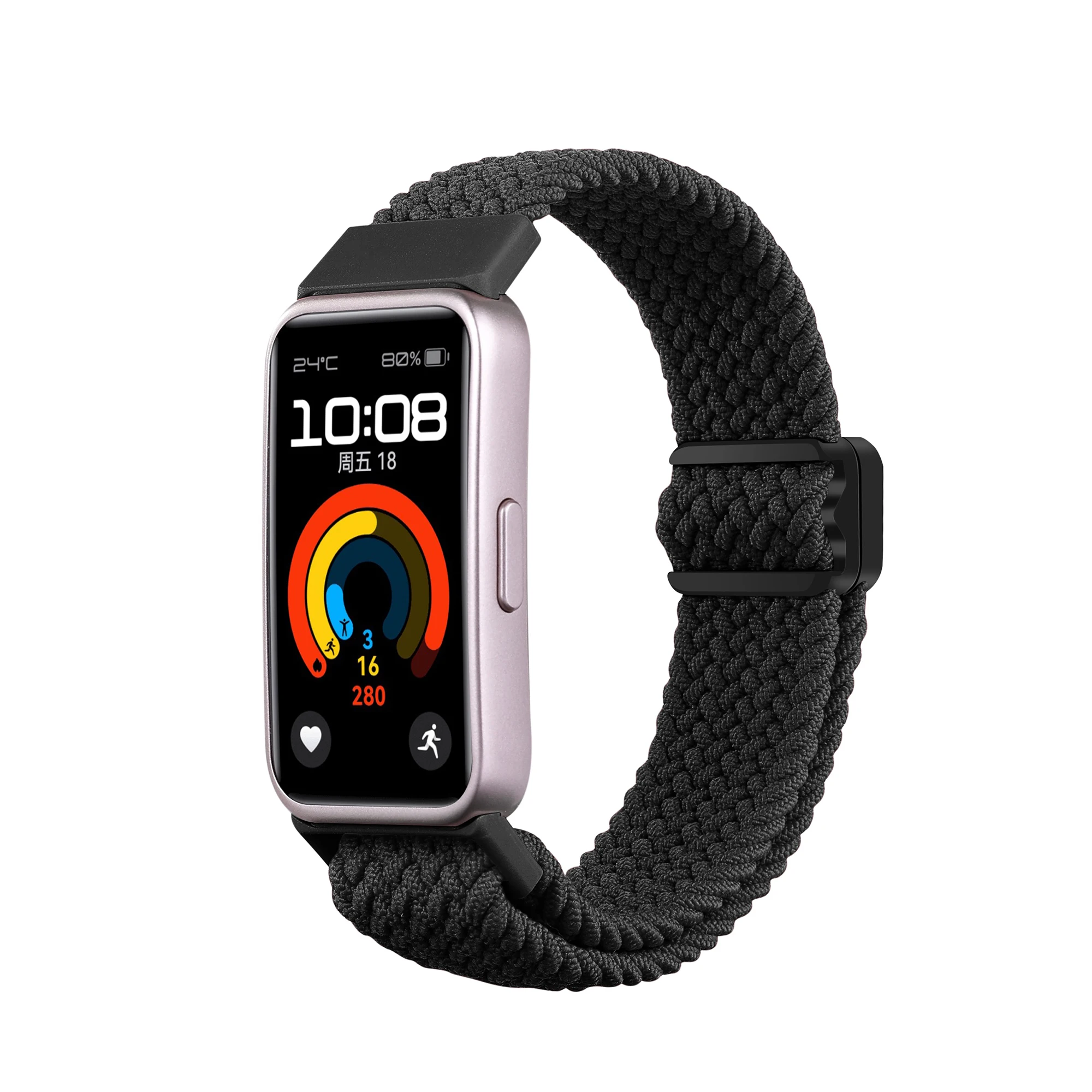 Sport Elastic Braided nylon loop band with magnetic buckle For huawei 8 NFC