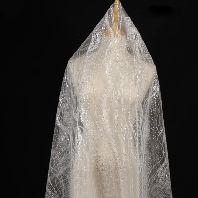 3MM sequin fabric mesh random piece handmade wedding decoration stage performance dress table cloth table flag fabric