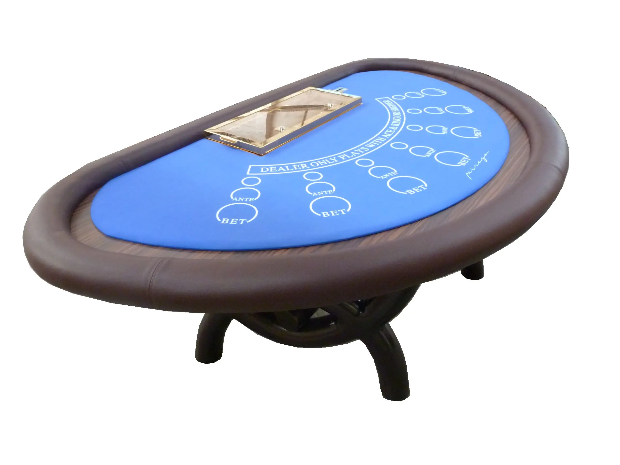 Professional Custom Leather Blackjack Table Mesa De Black Jack Suppliers