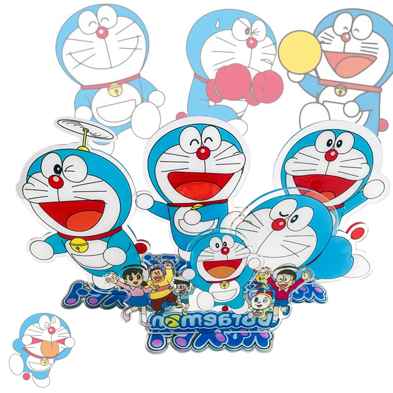 Acrylic Stand Cartoon Figure Model Desk Sign Keychain Toy Fans Birthday Christmas Gift for Kids Children Her Mom Anime Doraemon