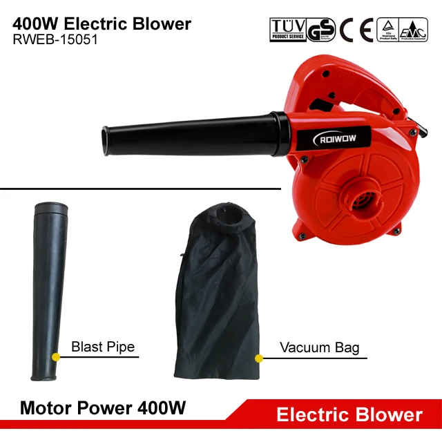 400W Electric Power Blower Machine Hand Mini Air Blowers Car Dust Leaf Grass Garden Yard Portable Handheld Electric Blowers