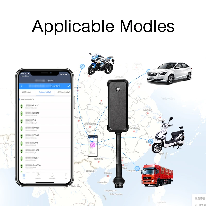 Мини gps-трекер автомобильный локатор 2G 3G 4G