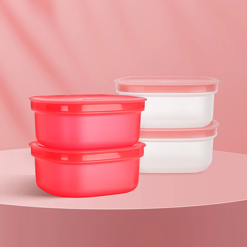 ANJUKE 500ml Kitchen Plastic Bin Box Set Cover Fridge Grains Organizer Food Storage And Container For Keep Your Kitchen Fresh