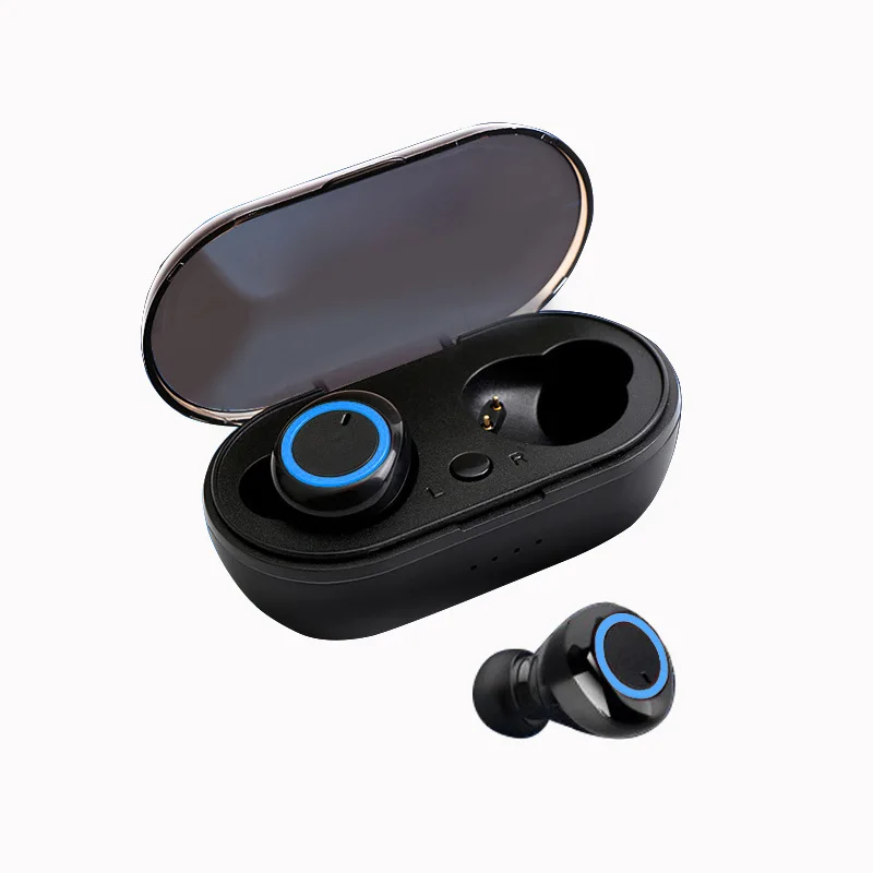 Factory Price Earphone Outdoor Sports Wireless Headset 5.0 with Charging Power Display Touch Control Headphone Earbuds