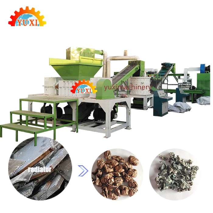 
Copper And Aluminum Recycle Machine Air Conditioner Scrap Radiator Recycling Machine 