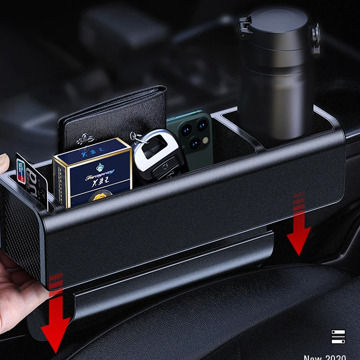 Car Seat Gap Filler Pocket Organizer Storage Box Wholesale PU Leather Abs+pc,pu Leather 9V2A, 5V3A 270*157*68mm 50 Pcs CN;CHO