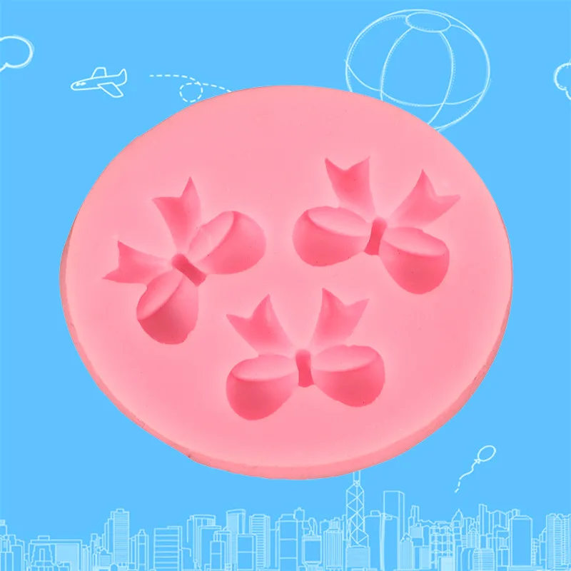 
Diy Bow Patterned Cake Chocolate Silicone Fondant Mold for Baking Pastry Cake Tools Bakeware Mould Making 3d Crafts Molds 