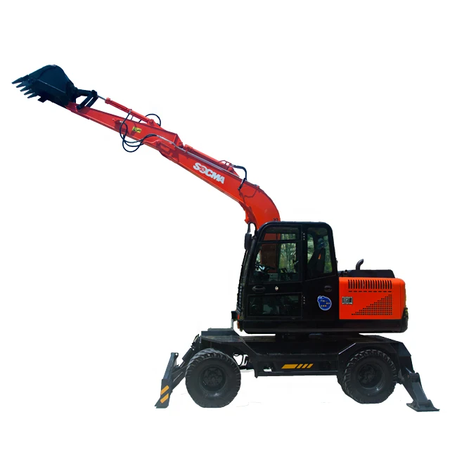 SOCMA 12 ton electric Wheel excavator material handling machinery