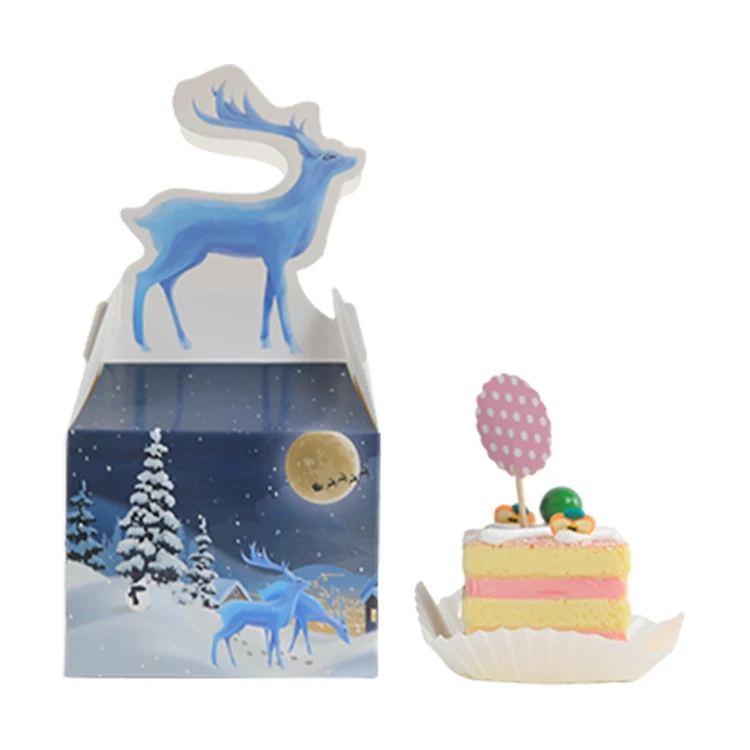 Factory Directly Wholesale Unique Wedding Gift Cup Cake Cupcake Paper Packaging Box For Guests paper cake box with handles