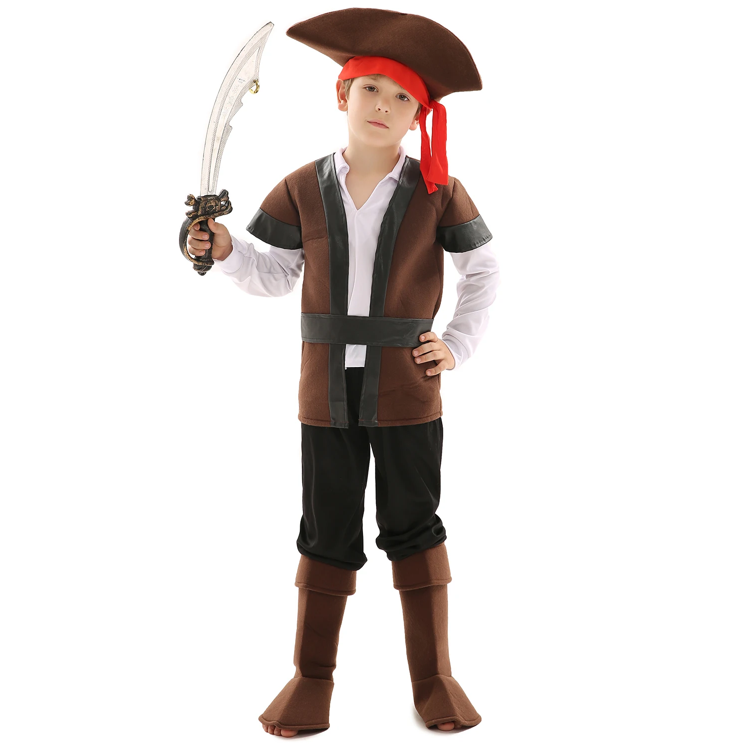 Pirates of The Caribbean Children Cosplay Halloween Costume for Kids