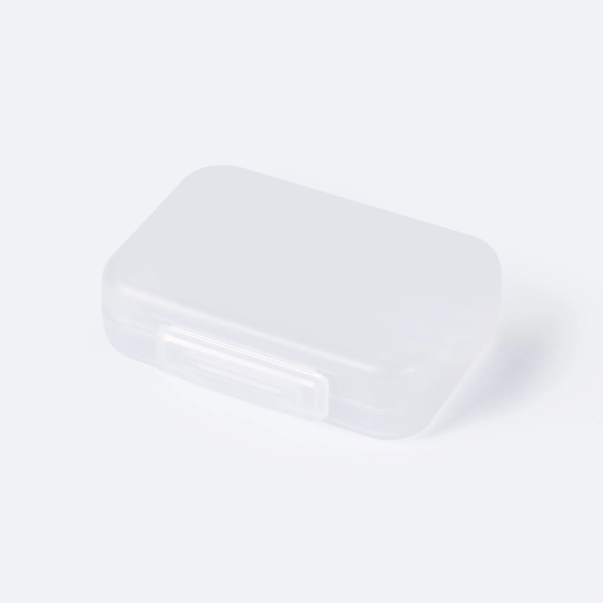 Compact Rectangular Jewelry Box Medicine Case DIY Bead Organizer  Mini Single Grid Plastic Storage Container