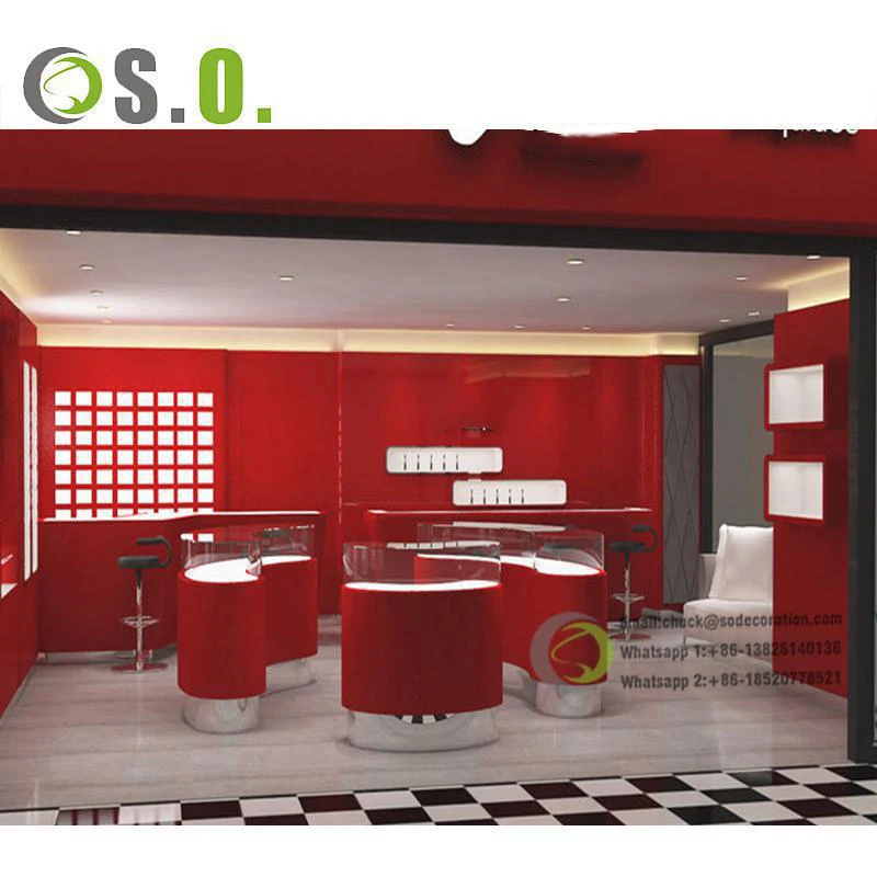 Customized Retail Tobacco Shop Display Showcase Smoke Shop Display Counter Cigarette Store Cabinet