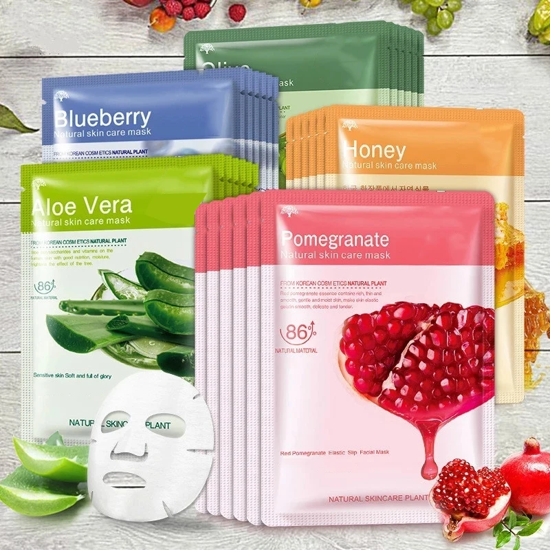 OEM ODM BEOTUA wholesale moisturizing blueberry strawberry avocado fruit face sheet mask