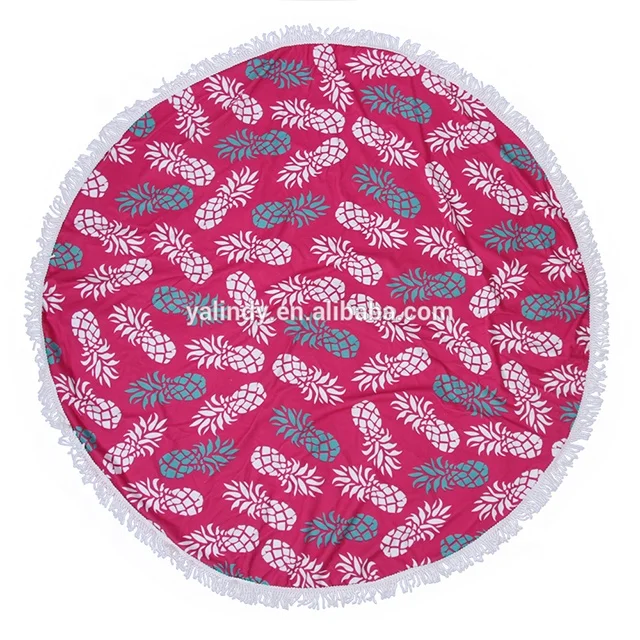 Microfiber Mandala Custom Round Beach Towels Custom Print Adult Free Woven OEM ODM Plain Bath Towel Customized Printing Designs