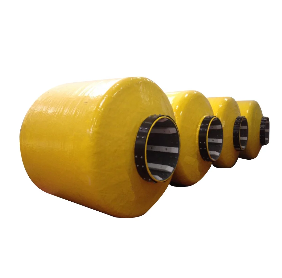 EVA Donut Fender for tidal zones berthing with low friction UHMW PE pad