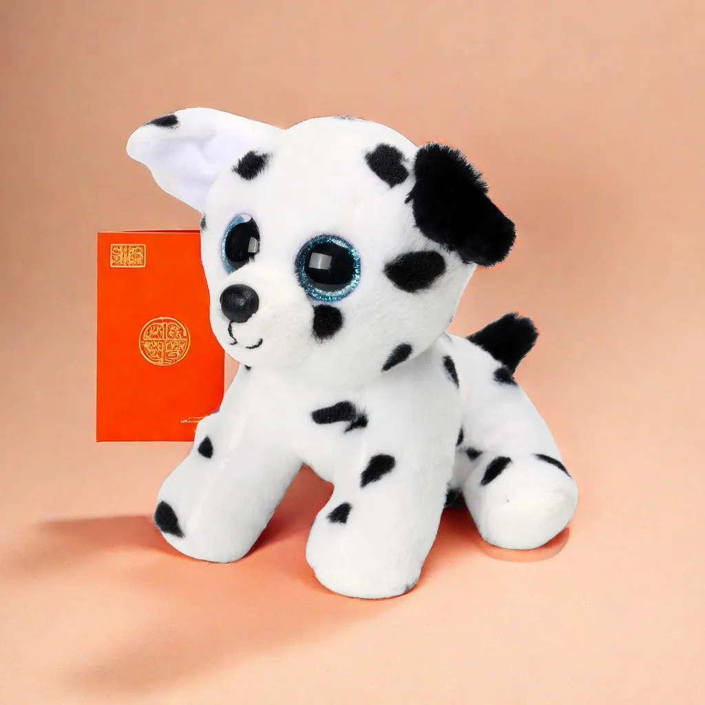 Talking recordable plush Professional Customized Cotton China Idol Dolls Design Penguin Dalmatians Spotted Dog Custom Soft Toy