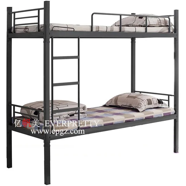 Customized Size Simple Modern Design School Dormitory Furniture Bunk Bed for Student Use