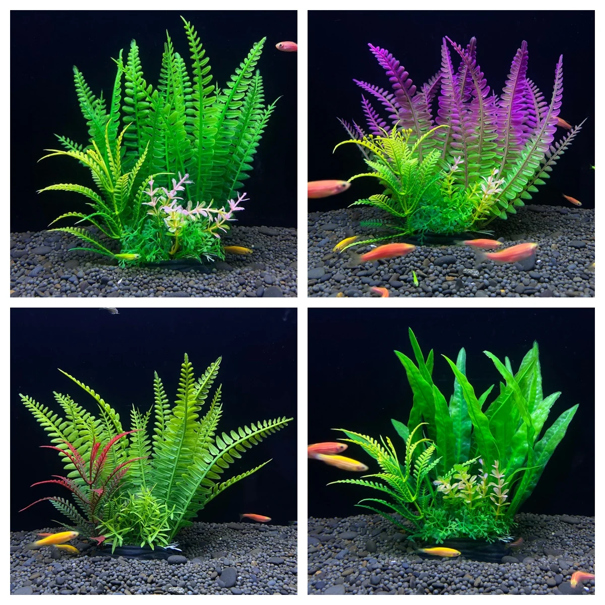 OEM Plantas de acuario Artificial Aquarium Plants faux Plants for Aquarium Fish Tank Aquarium Decor Plastic Plants