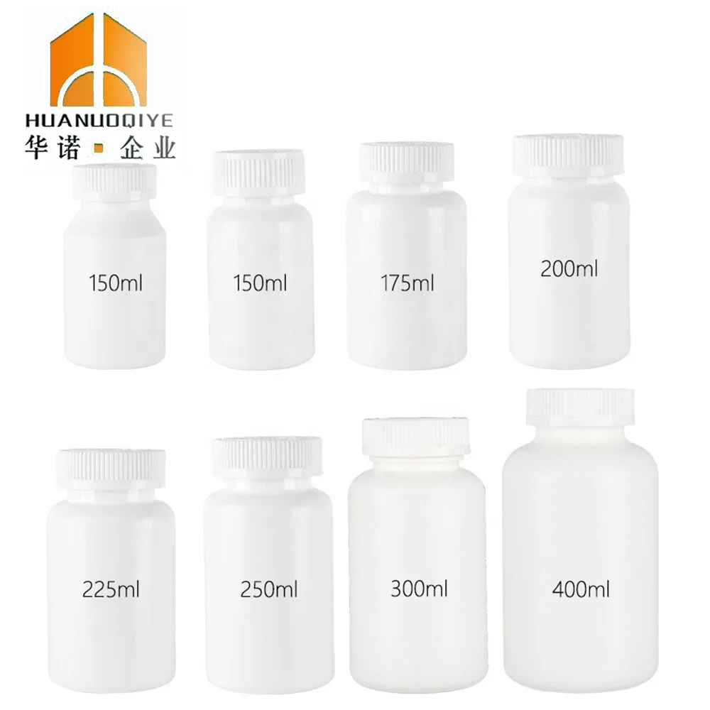 30ml-300ml Vial Independent White Capsule 100ml Tablet/Pill Packing Plastic Bottle with CRC Caps in Stock