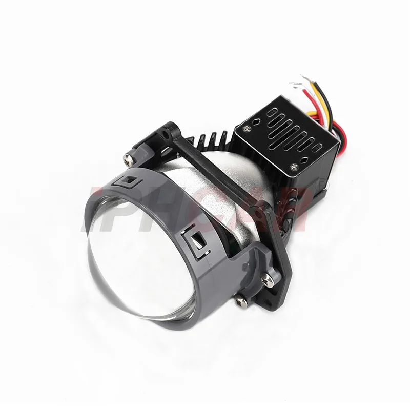 iPHCAR Bi LED Laser Projector Lens 3' Bi-LED White Excellent Low Beam And LED Laser Assisting High Beam
