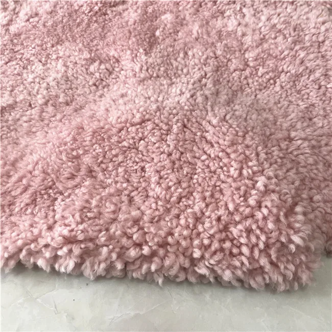 Custom Color green pink orange Sheep Skin Shearling Lamb Fur