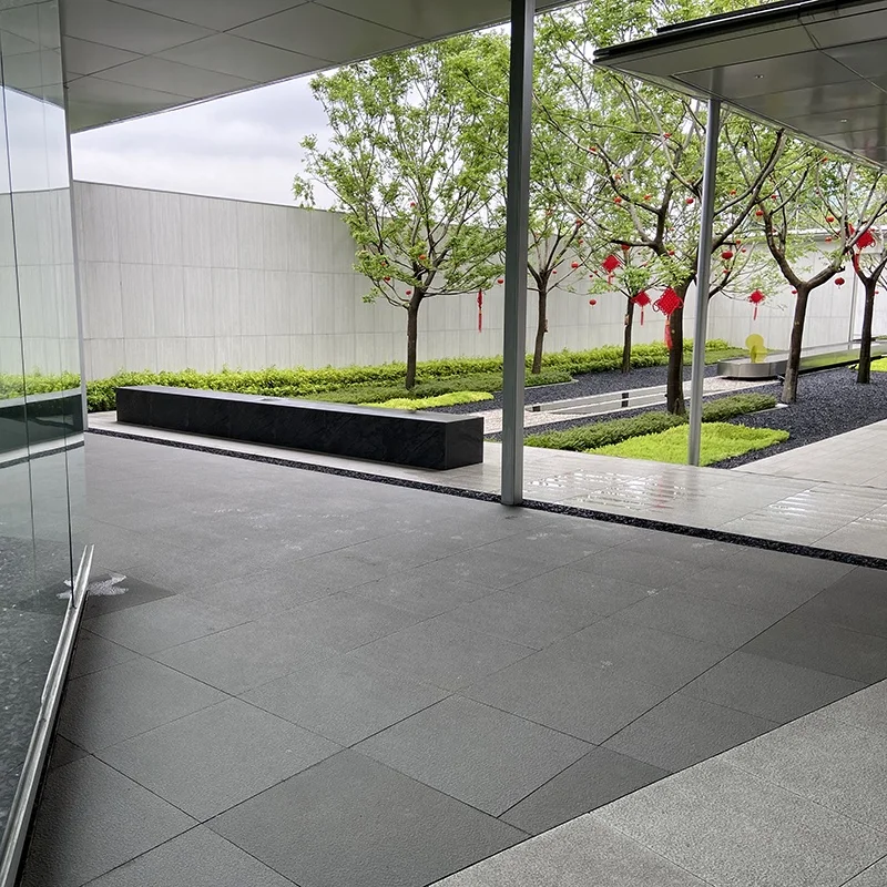 Wholesale 60*60 cm light gray Outdoor garden Outside Tiles Road Slabs Paving stone tiles