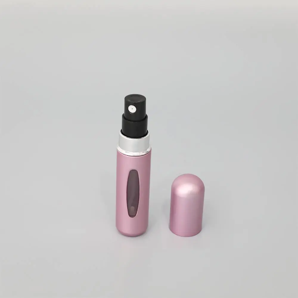 Mini 5ml 8ml Refillable Empty Glass Decant Perfume Bottles Portable Pocket Travel Aluminum Collar Spray Perfume Atomizer