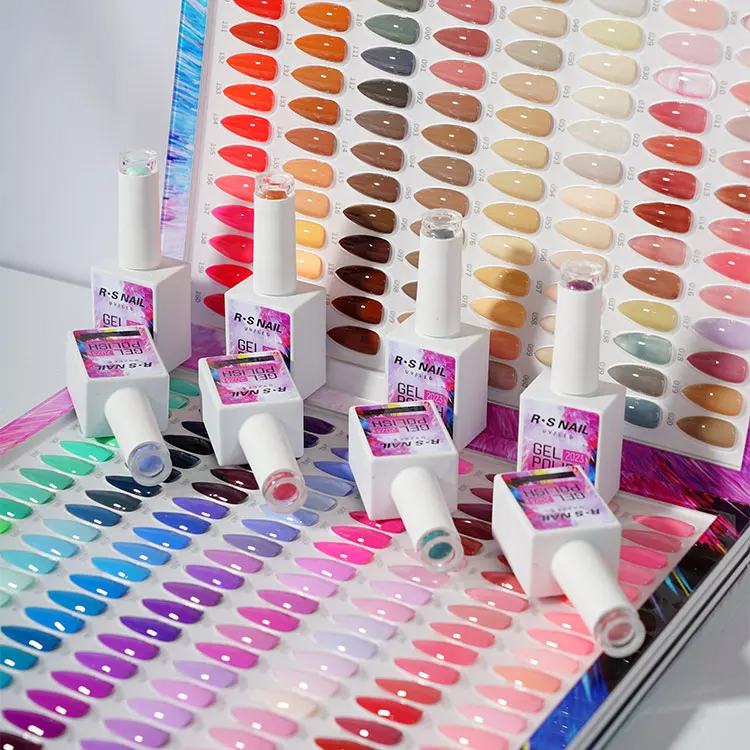 R S Nail Factory Direct Sales 640 Colors UV Nail Gel Polish 15ml Long Lasting Color Nail Gel Polish