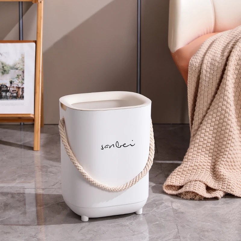 Hot Sale Simple Top Open Plastic PP Trash Bin Recycling Garbage Can Waste Container Bin