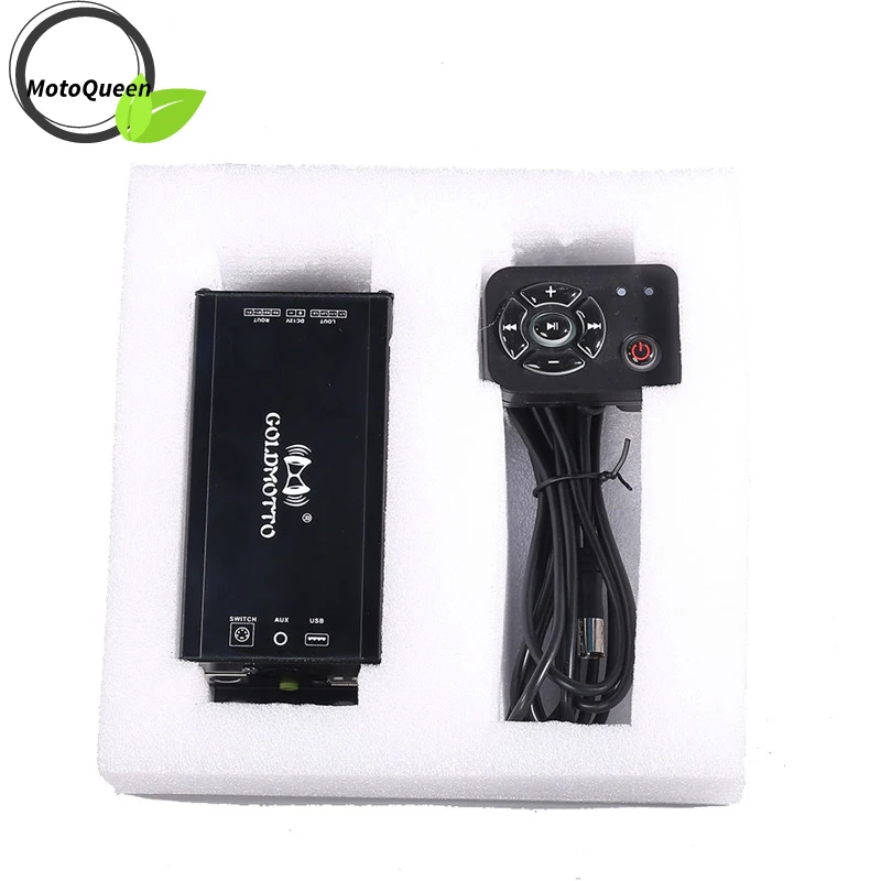 FM-радиоприемник для мотоцикла MP3-плеер Bluetooth-совместим с ATV UTV скутером USB музыкальная звуковая система четырьмя