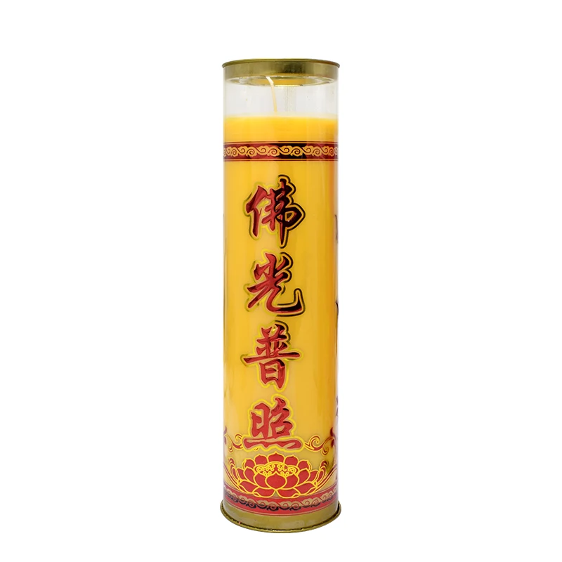 Cheap Price Buddhist  No Smoke Fragrant 3 Day Butter Pillar Candle for Buddha worship and religious activities