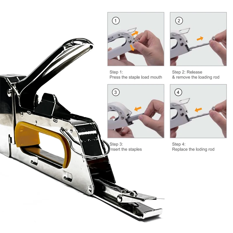 Heavy duty  4-14 mm Staple Gun tacker  Manual stapler GDY-208