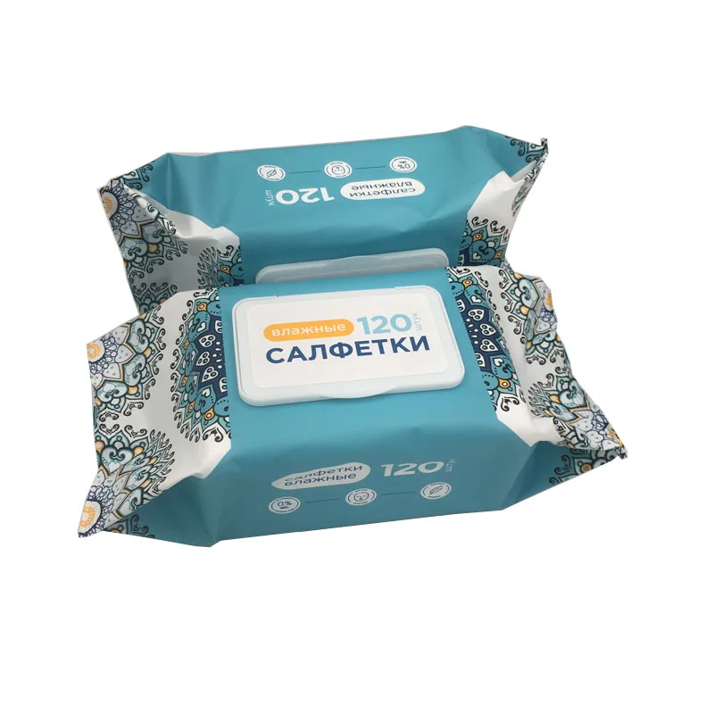 Custom packaged Comfort Refreshing wipes Spines Material Personal care wipes